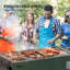 CLIY 94cm W Portable Grills Charcoal Grill