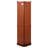 Cargile Adjustable Tempered Shelves Curio Cabinet With And Mirror In Cherry 6-Shelf Glass Side Mirrored Back-121148366