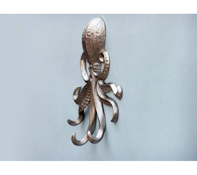 Keven Metal Wall Wall Hook, Brushed Nickel