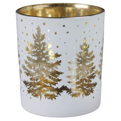 4'' H Glass Tabletop Votive Holder