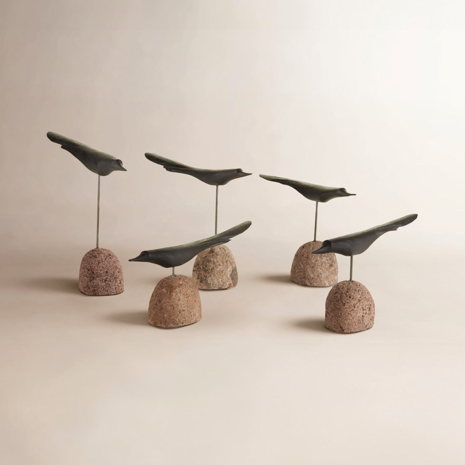 Honour 5-Piece Sculpture, Black