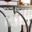 Black 2-Tier Bar Cart(No Include Stool)