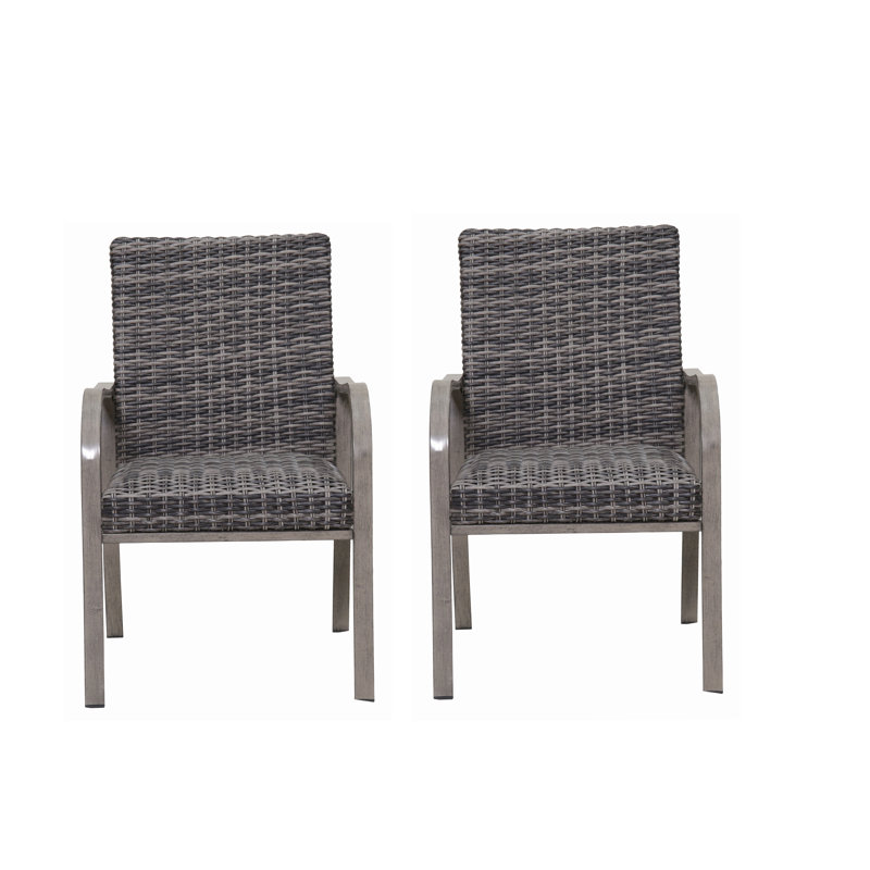 Chaise de salle à manger d'extérieur Dravik Modern Coastal, Non