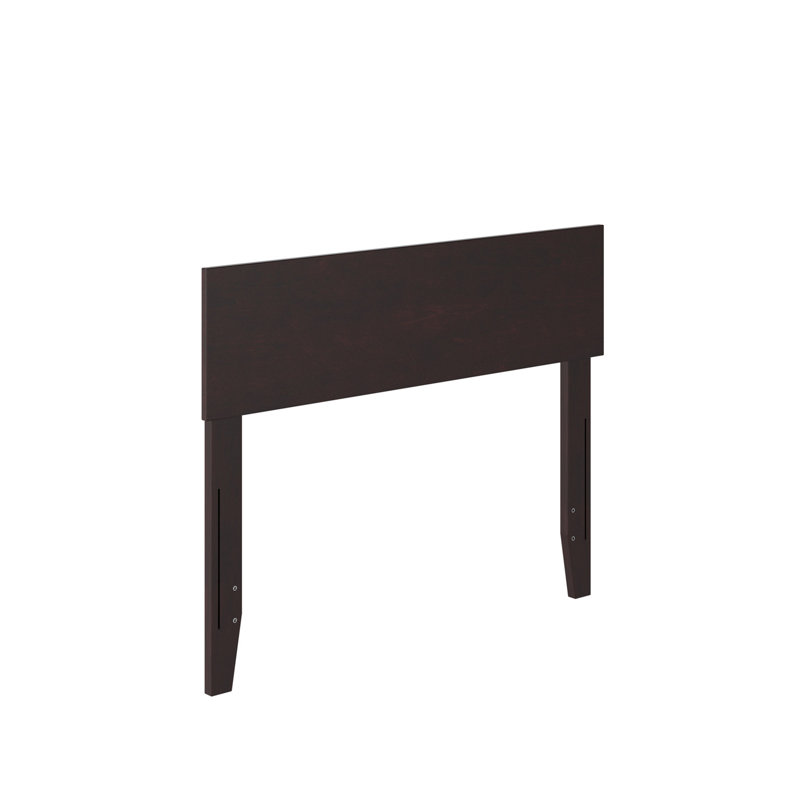 Tête de lit en bois massif Daurice, Lit simple, Espresso