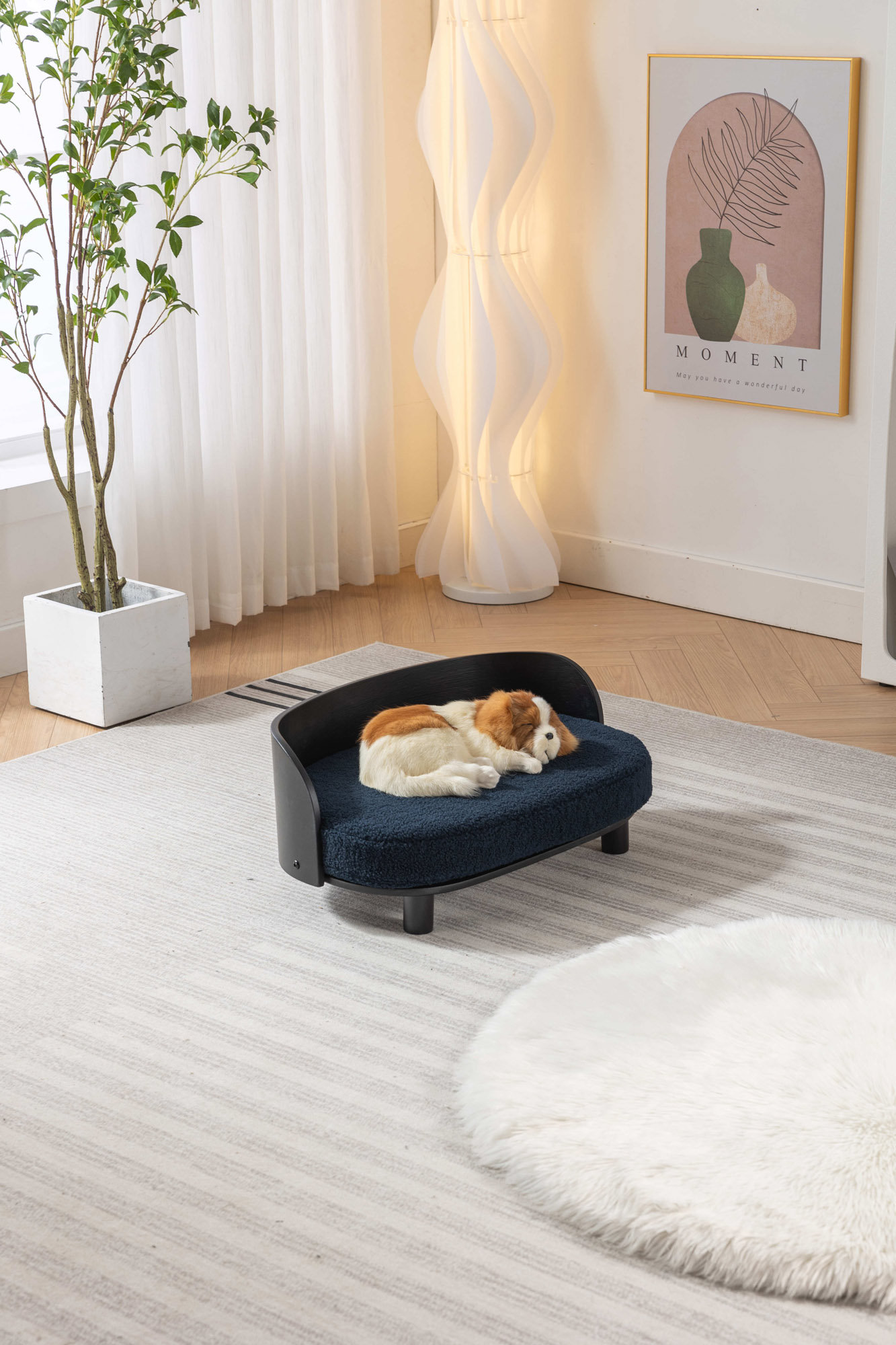View of Tucker Murphy Pet™ Scandinavian Style Elevated Dog Bed Pet Sofa | Wayfair