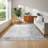 Stafford Gray & Ivory Abstract High-Low Modern Rug-1265050241-1265050243