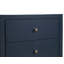 Table de chevet 3 tiroirs Nevarre - Bleu minuit