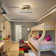 Peddie 20" Coastal Caged Ceiling Fan with Lights Flush Mounted