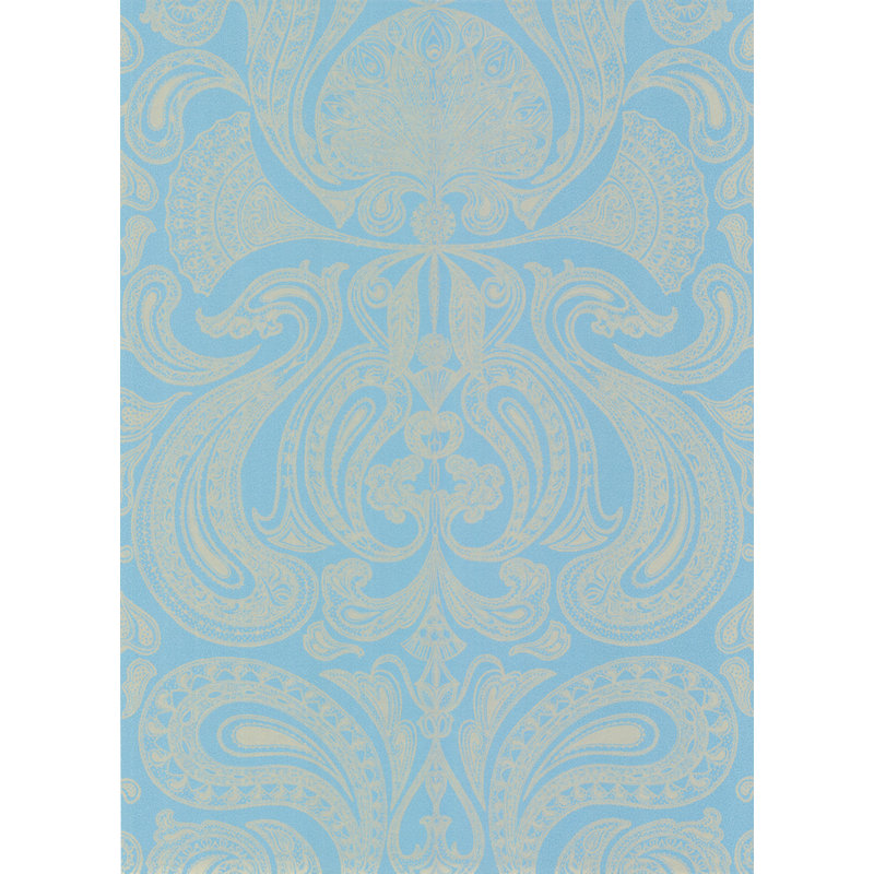 Malabar Paisley Wallpaper Roll, Turquoise