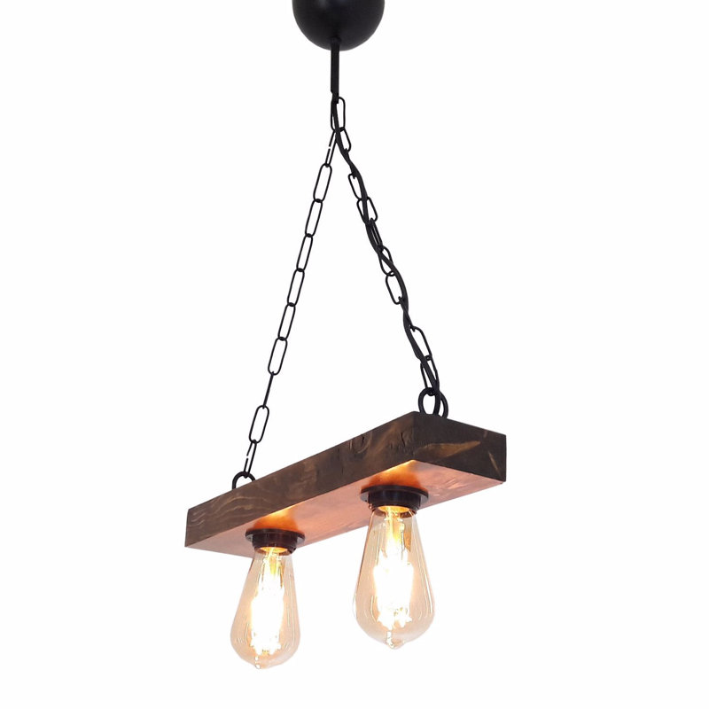 Lustre unique à 2 lumières Hannasville