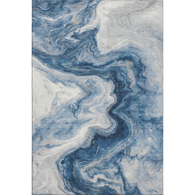 Premium Machine Washable Metinaro AMF1706 Abstract Rug