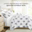 Quilt Set - Lightweight - All Season Quilted Coverlet -Stamped Bloom Dusk Blue-105628154