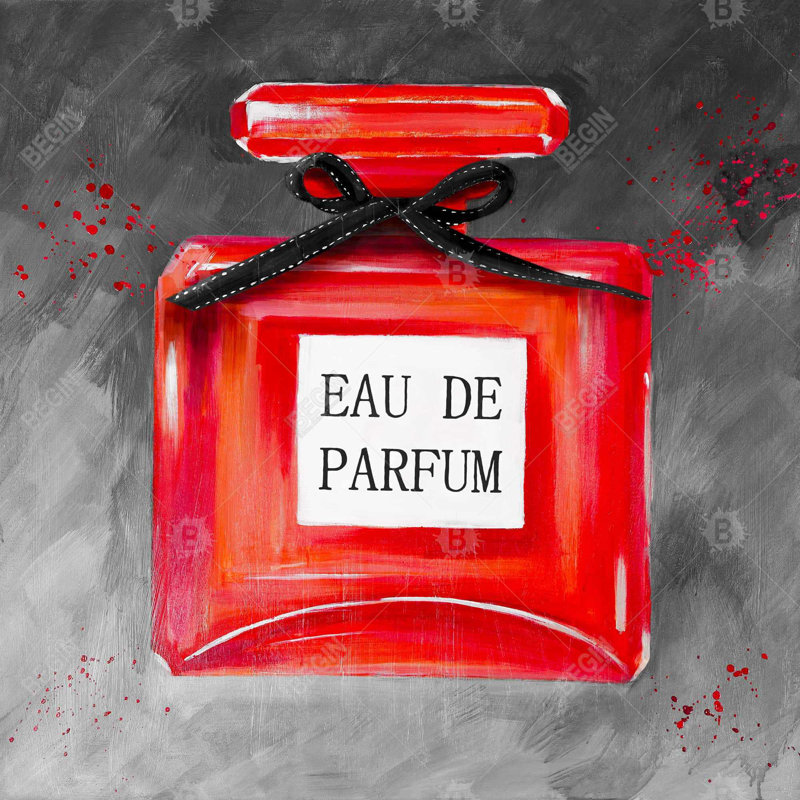 Perfume bottle - 32"x32" art on canvas
