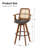 Clero Swivel Faux Leather Counter Stools With Rattan Back-1898968626-1898968590