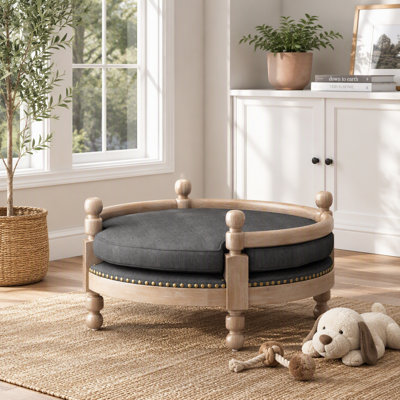 Lit rond pour animaux de compagnie, élégant, confortable et confortable