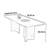 Light modern simple rectangular rock table-105623501