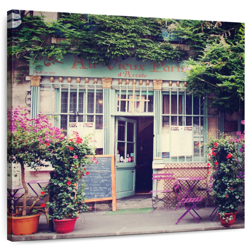 Lilie au vieux Paris, H 16 po x l 16 po