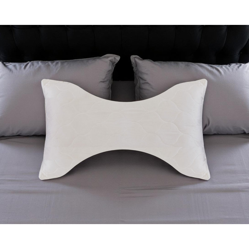Oreiller hypoallergénique ergonomique en coton de taille standard