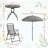 4-Piece Outdoor Dining Set with Umbrella