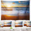Tapisserie de plage bleu mer bleu marine et ciel sandy-28488894