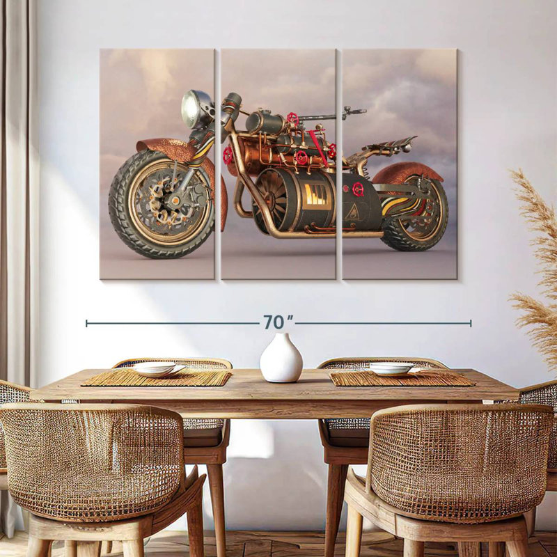 Moto Mehar Steampunk, H 42 po x l 65 po