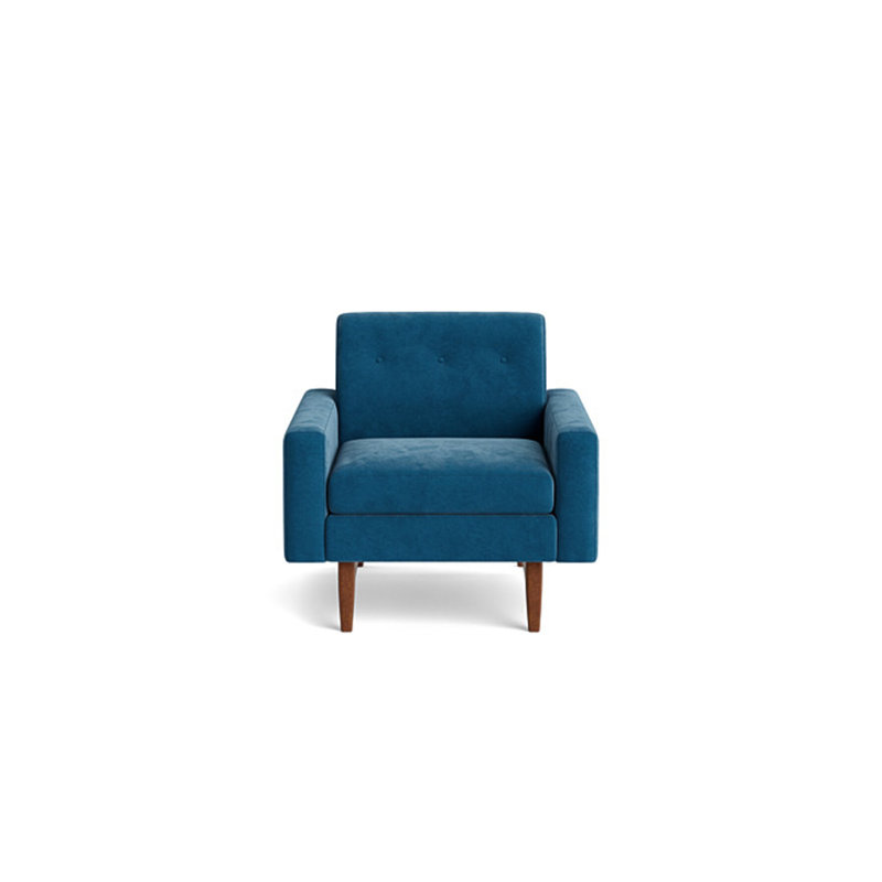 Tyler Chair, Performance Velvet - Denim