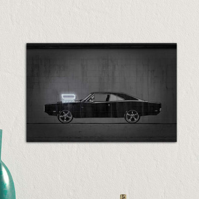Charger 1 Piece Wrapped Canvas Wall Art