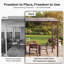 Gazebo de barbecue rigide de 3,65 m x 1,80 m avec toit en polycarbonate en pente, étagères et crochets pour barbecue extérieur