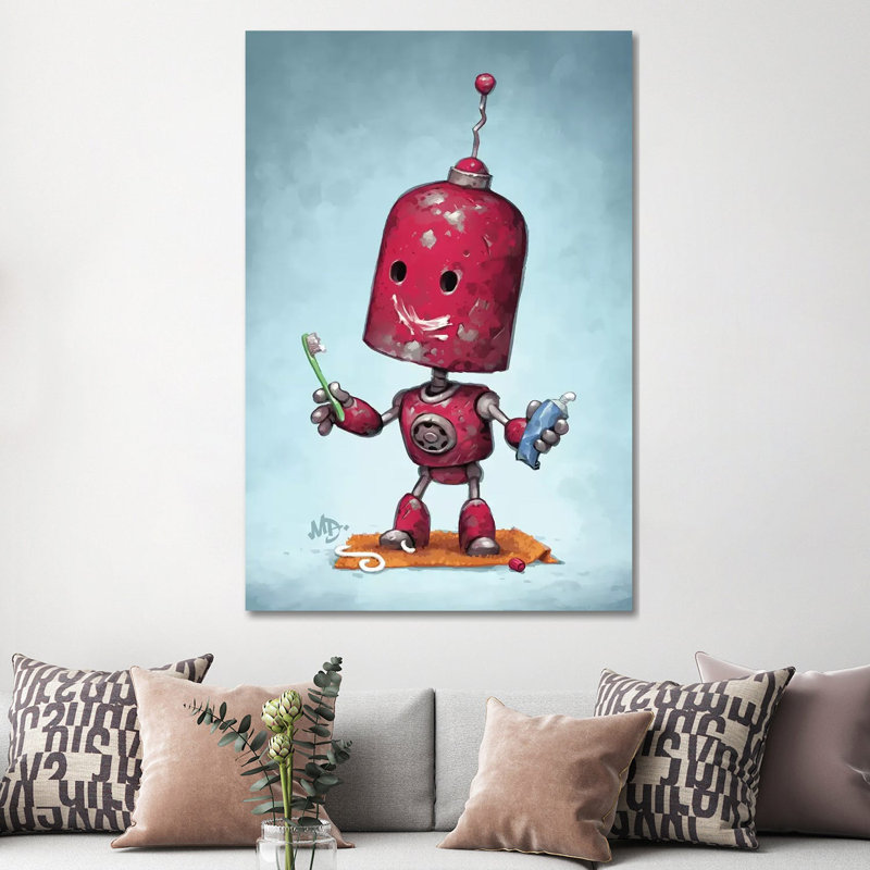 « Brave face » par Matt Dixon-impression, Pas de tapis, Toile tendue, H 60 po x l 40po x P 1,5 po