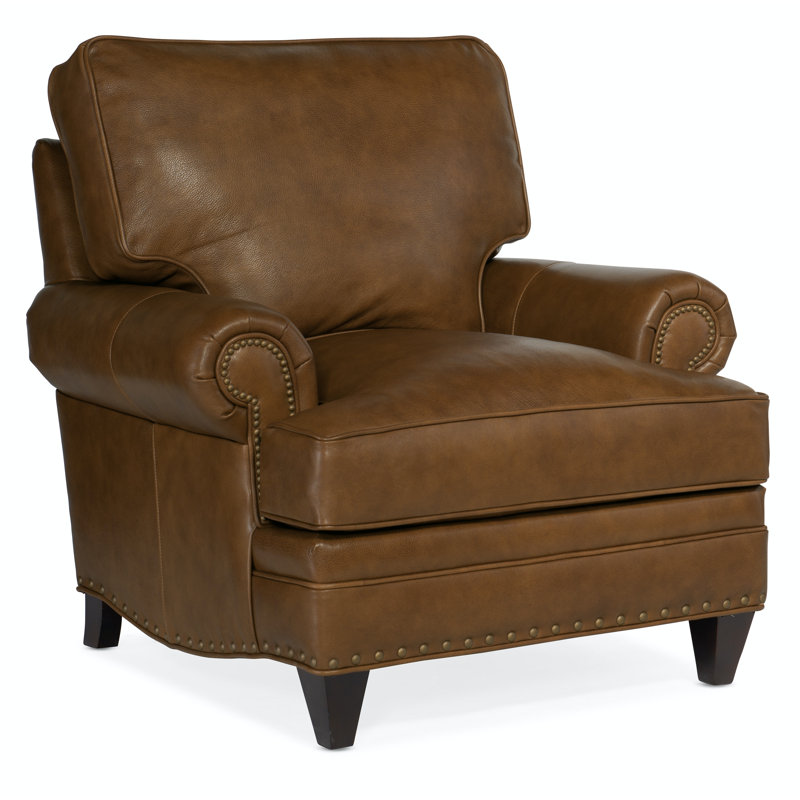 Carrado Armchair, Anilina Hunter Genuine Leather