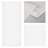Laci White 5-Panel Single Rail Panel Track Extendable 40"-70"W x 91.4"H, Panel Width 15.75"