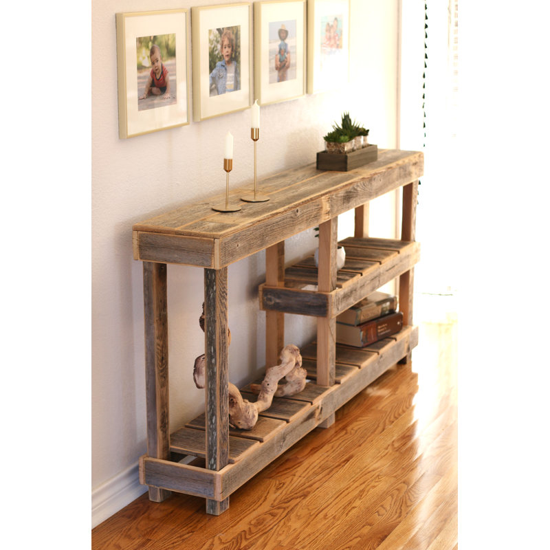 Taleigha Solid Wood Console Table, 30" H x 60" W x 10" D 