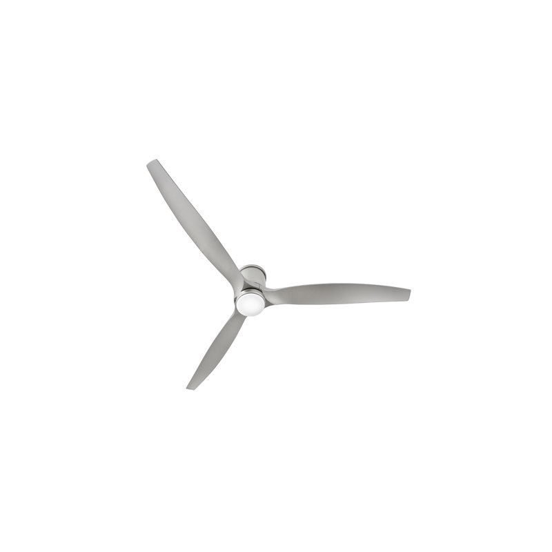 Ventilateur à DEL 72 po Hover Flush, Nickel brossé