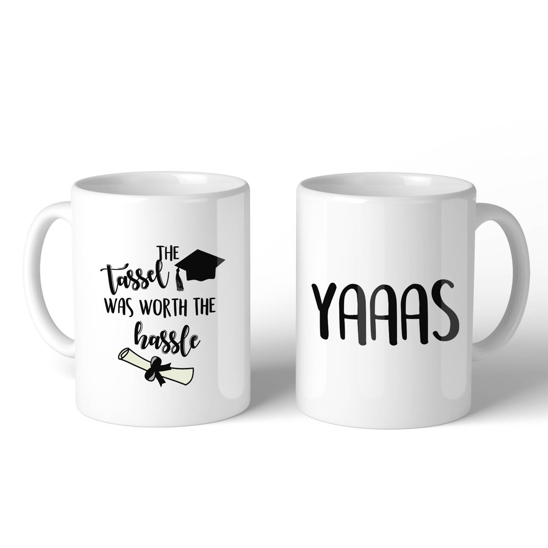 Adelhard The Tassel was Worth the Hassle 2 Piece Coffee Mug Set Ebern Designs