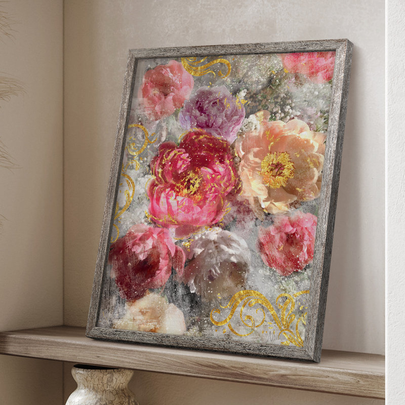 «Roses Everlast II», reproduction encadrée - bois massif, H 11 po x l 9 po
