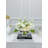 White French Country Peony Vase Centerpiece