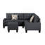 Canapé modulaire 6 pièces rembourré-1236710647