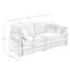 Canapé 2 places chaleureux et confortable avec velours côtelé beige-1150969817-1150969819