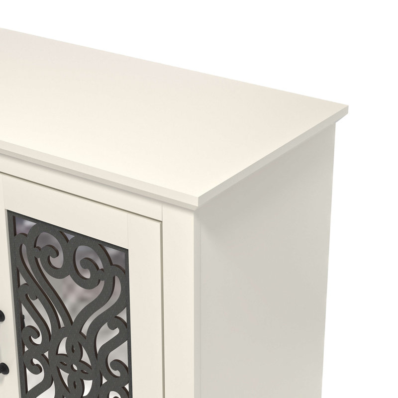 Ariba Traditional Sideboard Set Of 2, Ivory