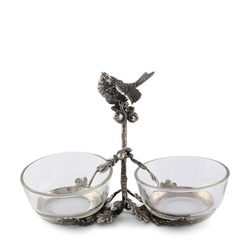 Song Bird Handmade Condiment Server