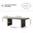 Upoak Series 70.9" Farmhouse Rectangle Wood Dining Table Gray Seats 4-6 People
