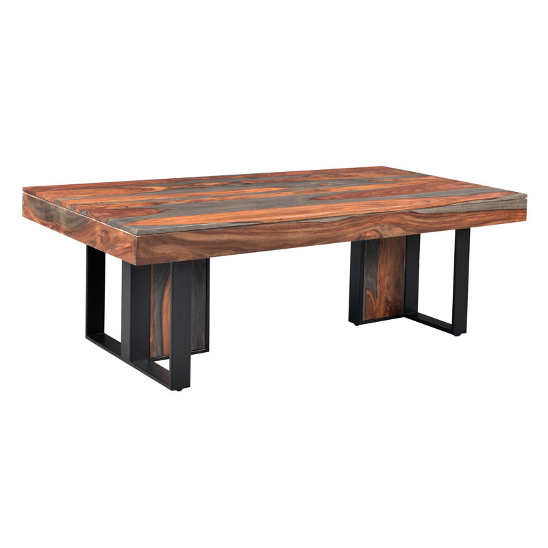 Omur Solid Wood Top Coffee Table