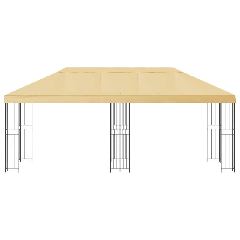 Vidaxl Gazebo Polyester And Steel, Cream