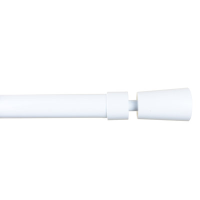 Folwell Polyresin Adjustable Single Curtain Rod