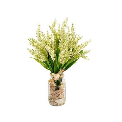 Arrangements floraux en pot Mason