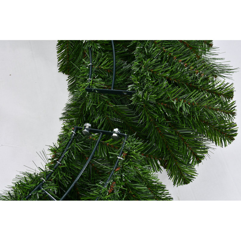 Ferme de ferme Fraser Couronne de Noël Grandland, H 48 po x l 48 po x P 5,5 po