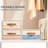 Closet Organizer And Storage, Fabric Box With Drawers, With Transparent Windows, Stackable Storage Drawers For Bedroom, Living Room,(Beige/4 Pack)