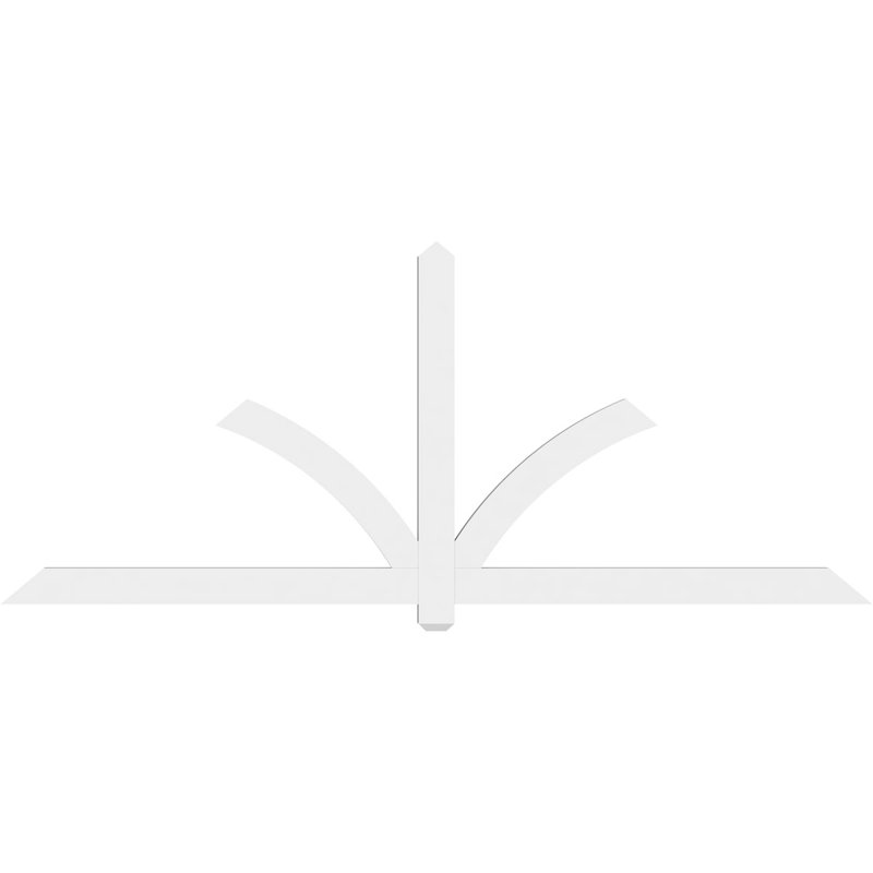 Support pour pignon en PVC Redmond, H 40 po x l 96 po (pas : 10/12), P 2 po x F 4 po