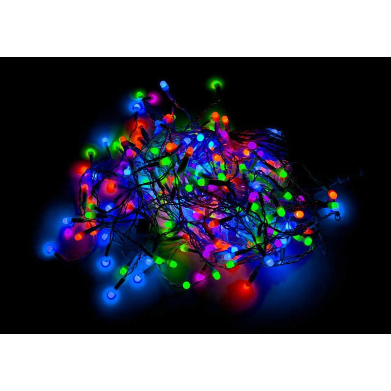 LED Indoor / Outdoor String Lights, Multicolour , 12cm H x 12.5cm L x 4cm D