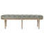 Michel Linen Tufted Bench-1327987968
